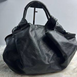 💎✨BEAUTIFUL✨💎 Authentic LOEWE Nappa Aire Leather Hand Bag Shoulder Bag Black